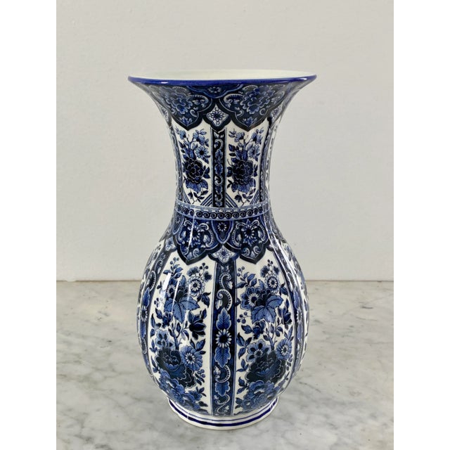 Ceramic Ardalt Blue Delfia Blue & White Porcelain Vase For Sale - Image 7 of 9