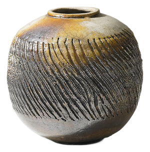 Sculptural Vase in Glazed Ceramic, 1970s