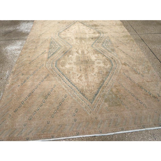 Camel Galerie Shabab Collection Mid-20th Century Persian Afshar Accent Rug For Sale - Image 8 of 10
