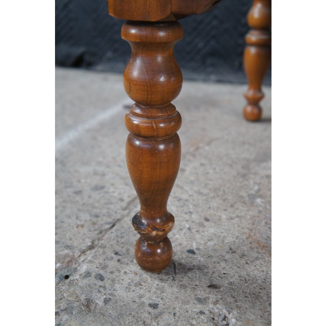 Late 20th Century Ethan Allen Heirloom Colonial Early American Nutmeg Maple Drop Leaf Table 8644 For Sale - Image 12 of 12