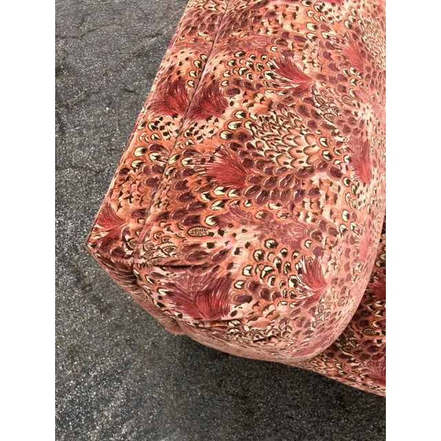 2010s Custom Made Printed Sectional Sofa For Sale - Image 5 of 6