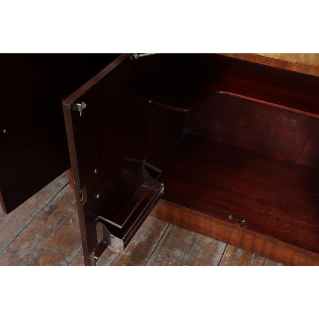 Wood English Art Deco Walnut Cocktail Sideboard, 1930s For Sale - Image 7 of 16