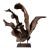 Vintage Teak Wood Root Sculpture on Metal Stand For Sale