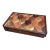 Vintage Mixed Wood Checkered Box For Sale