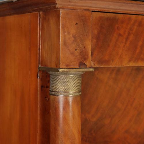 Napoleon III Mahogany Secretaire with Gray Marble For Sale - Image 10 of 16