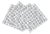 Bougie Diamonds Ice Cotton Sateen Cocktail Napkins, Set of 12 For Sale