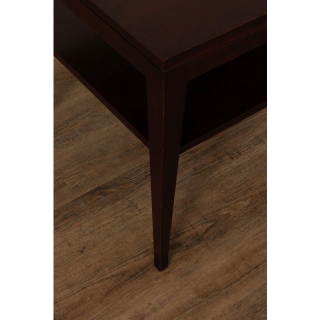 Brown Stickley Metropolitan Collection Cherry Rectangular End Table For Sale - Image 8 of 12