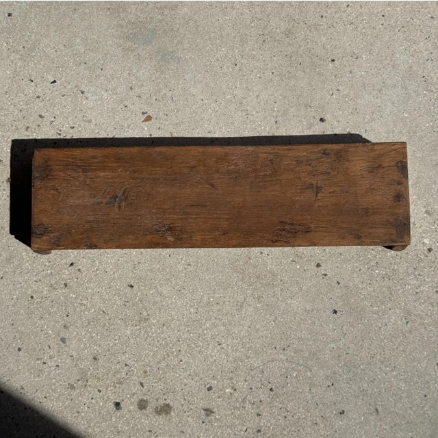 Small Indonesian Teak Bench, 1980s For Sale - Image 4 of 10