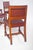 Chairs with Brown Leather Backs and Seats, Set of 6 For Sale - Image 4 of 11