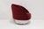 Vladimir Kagan Vladimir Kagan Ellipse Lounge Chair in Red Velvet For Sale - Image 4 of 8