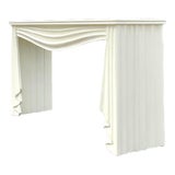 Image of Late 20th Century Vintage Boho Carved Swag Console Table For Sale