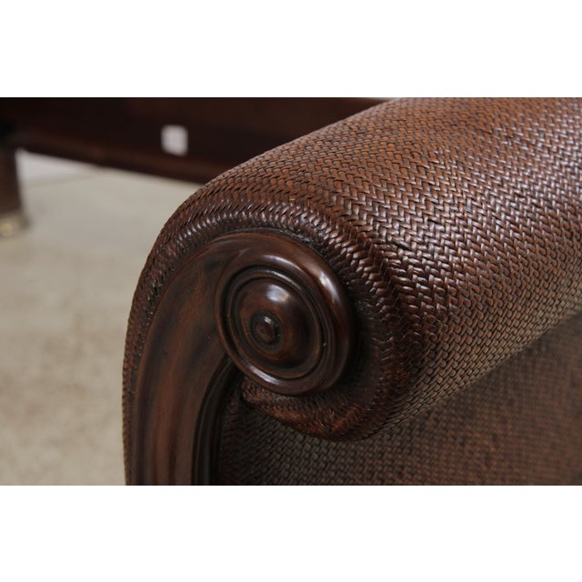 Wood Thomasville Ernest Hemmingway Kilimanjuro King Size Bamboo Bed For Sale - Image 7 of 14