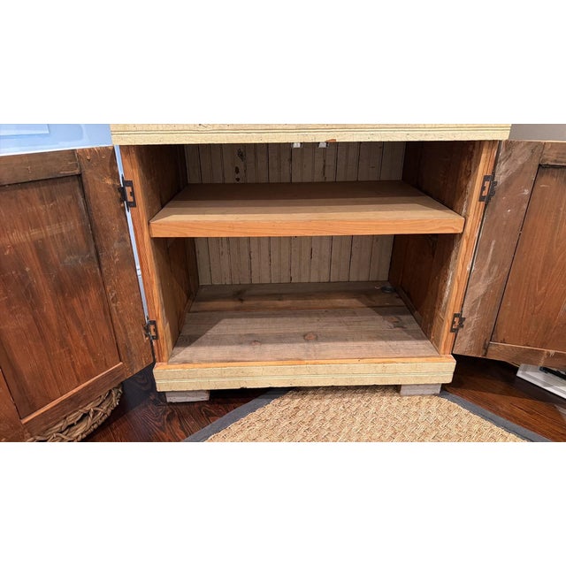 Late 19th Century 19th Century Style New Orleans Salvaged Barge Board & Shutter Cupboard For Sale - Image 5 of 6
