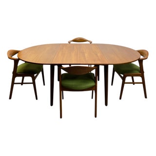 Danish Dining Set by Erik Kirkegaard, 1950, Set of 2 For Sale