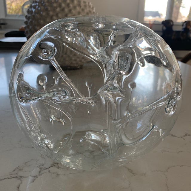 Modern 1980s Peter Bramhall Hand Blown Glass Sculpture For Sale - Image 4 of 7