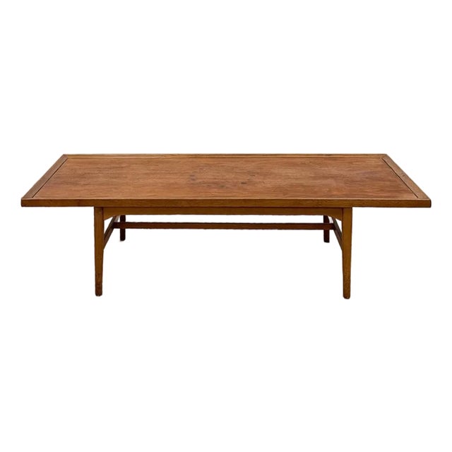 Drexel MCM Coffee Table Circular Dowel Inlay Vintage Mid-Century Modern For Sale