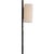 Modern Anne-Marie Barton for Visual Comfort Signature Fumar 23" Tail Sconce in Ridged Carbon with Bouclé Shade For Sale - Image 3 of 12