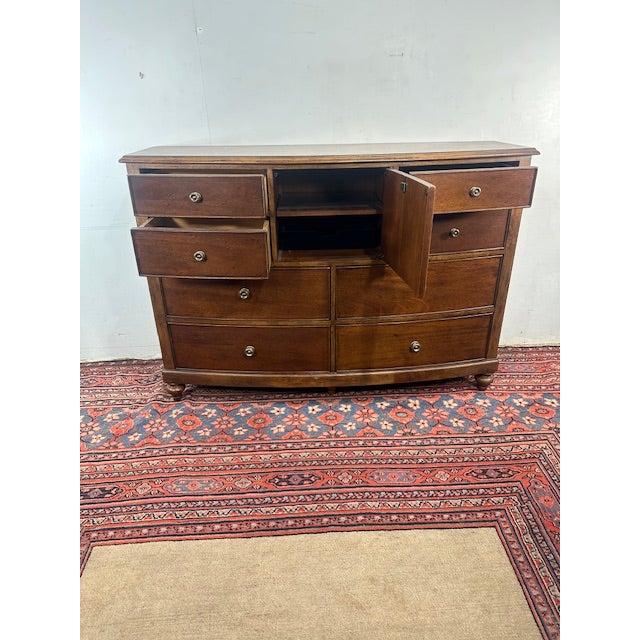 Wood 1990s Universal Furniture Lowboy Dresser With Lock For Sale - Image 7 of 11