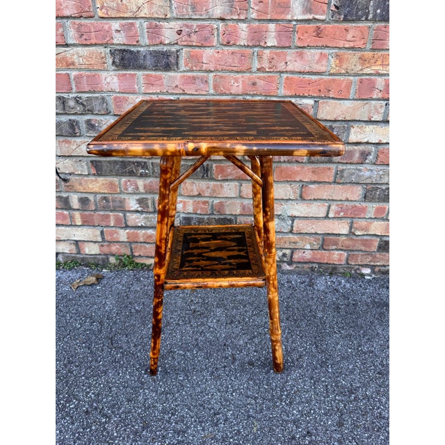 English 19th Century English Bamboo Table For Sale - Image 3 of 9