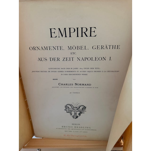 French Antique Napoleonic Era French Furniture and Interior Design Portfolio 1803 For Sale - Image 3 of 7