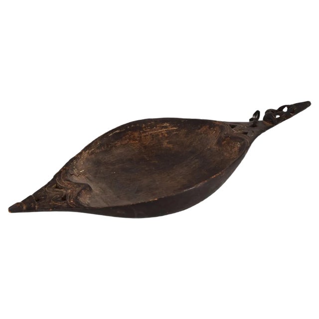 Vintage Wooden Bowl from Papua New Guinea For Sale