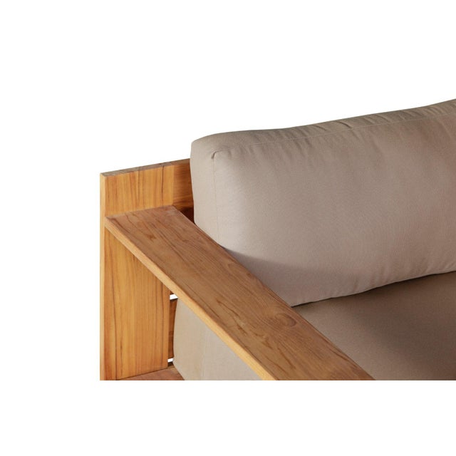 Imperial Grove Outdoor Solid Teak Wood Revolving Chair For Sale - Image 13 of 13