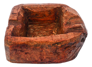 Antique Wood Container Rustic Utilitarian Object