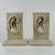 A pair of 1980's post modern design sculptures/bookends by C2C. Signed on the side. These could be used as bookends or...