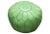 Handmade Moroccan leather pouf in pistachio color with an intricate embroidery and pattern. Zipper closure. New custom...