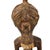 A well-carved Songye standing figure, this Songye man stands with his hands on his prominent belly. The facial features...