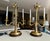 1990s Pair Brass Bouillotte Candleholder Table Lamps Wildwood For Sale - Image 5 of 15