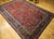 Textile Vintage Kashan Rug, Hand-Knotted Wool, Allover Floral Pattern, Red & Navy, 9x14 For Sale - Image 7 of 17