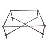Modern Hand-Hammered Iron Coffee Table, Giovanni Banci for Hermès For Sale