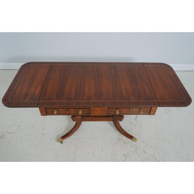 Brown Baker Stately Homes Irish Regency Sofa Table For Sale - Image 8 of 18