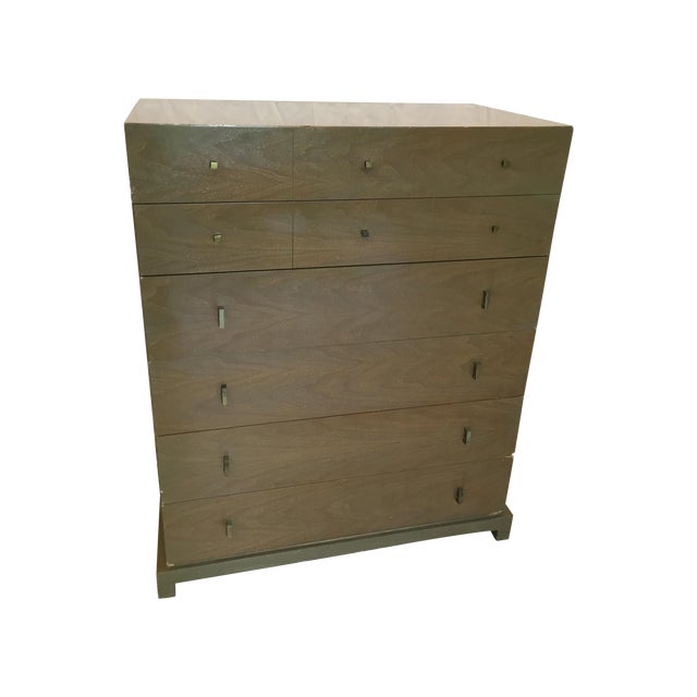 Albert Co Cerused Oak Dresser W Brass Pulls 1949 Chairish