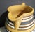 Yellow Large Mocha Yellow Ware Jug With Blue, White and Brown Slip Bands and Shell Grip For Sale - Image 8 of 10