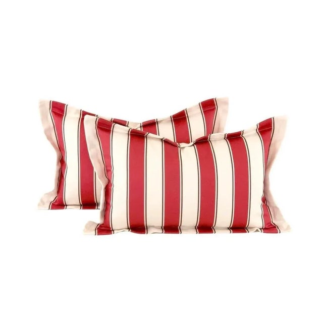 Free Spirit Designer Vicki Payne Safy-006 Brown Pink White Awning Cabana Pin Stripe Fabric- 4.27 yards For Sale In Jacksonville, FL - Image 6 of 8