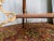 1920's Oak & Gilded Iron Parlor Table For Sale - Image 4 of 9