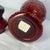 Glass Wheaton Glass Ruby Red Bald Eagle Apothecary Jar With Lid For Sale - Image 7 of 7