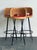 Mid-Century Modern Vintage Rattan and Metal Bar Stools - Set of 3 For Sale - Image 3 of 14
