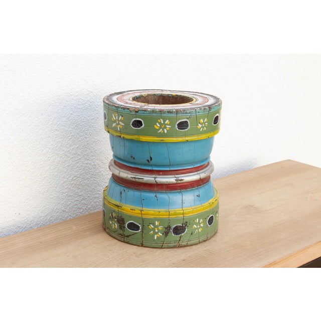 Mid 20th Century Festive Turned Rice Grinder For Sale - Image 4 of 9