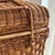 Mid-20th Century Vintage Natural Woven Wicker Utility Basket For Sale In Baltimore - Image 6 of 12