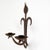 1920s Gothic Style Forged Wall Candle Sconce For Sale - Image 3 of 6