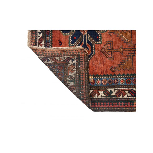 1930s Decorative Antique Caucasian Wool Rug - 4`9" X 9`1" For Sale - Image 5 of 6