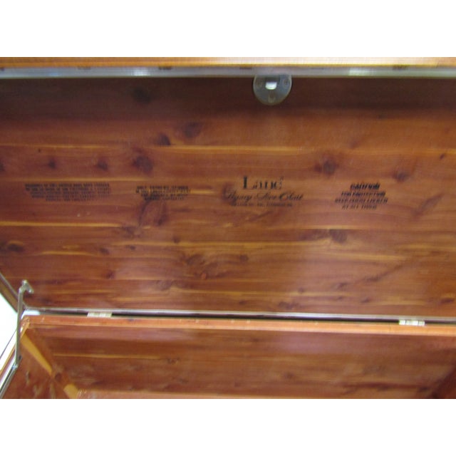 Lane Solid Cherry Chippendale Style Cedar Lined Chest For Sale - Image 6 of 8
