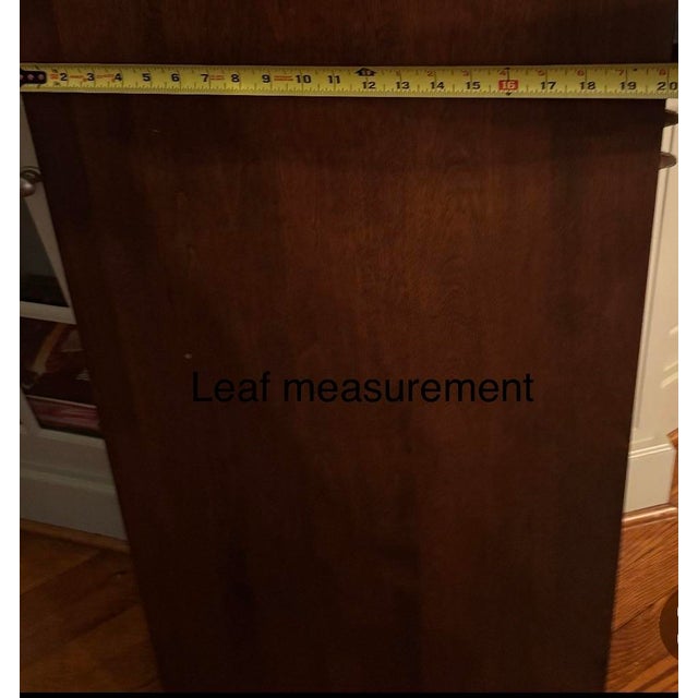 Stickley (Nichols and Stone) Antigua Table and Six Chairs With Two Leaves Set For Sale - Image 6 of 12