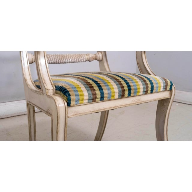 Councill Craftsmen Neoclassical Painted Finish Armchair For Sale - Image 11 of 16