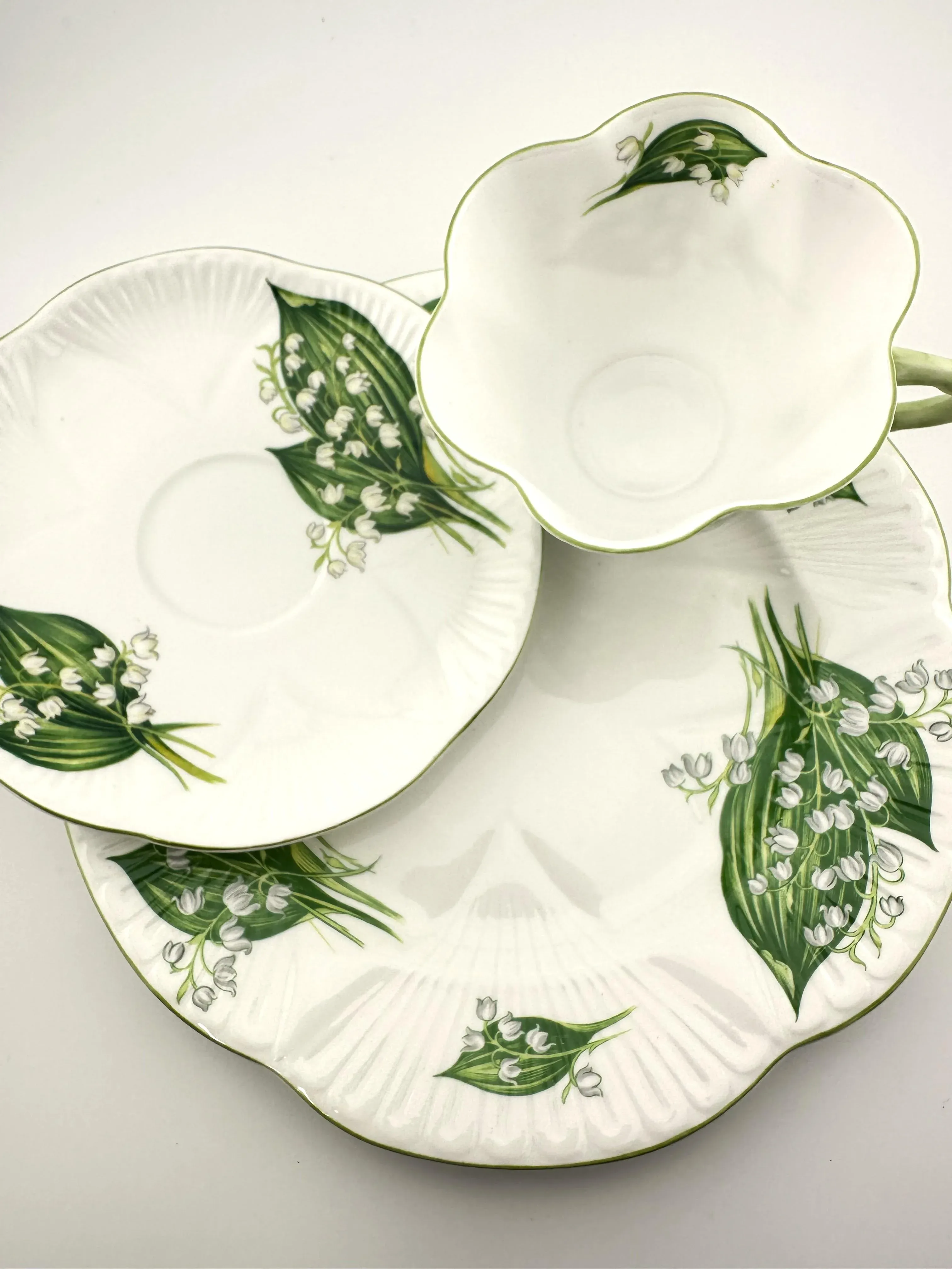 Shelley Lily of the Valley Dainty Cup, Saucer and Plate, Vintage