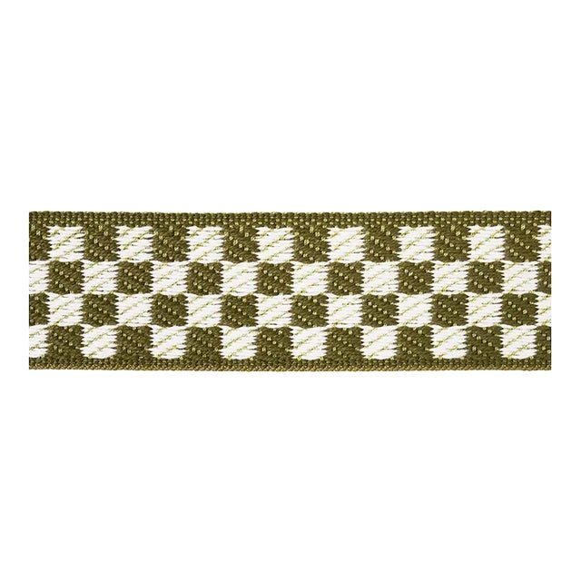 Sample - Schumacher Zee Tape Narrow, Olive For Sale