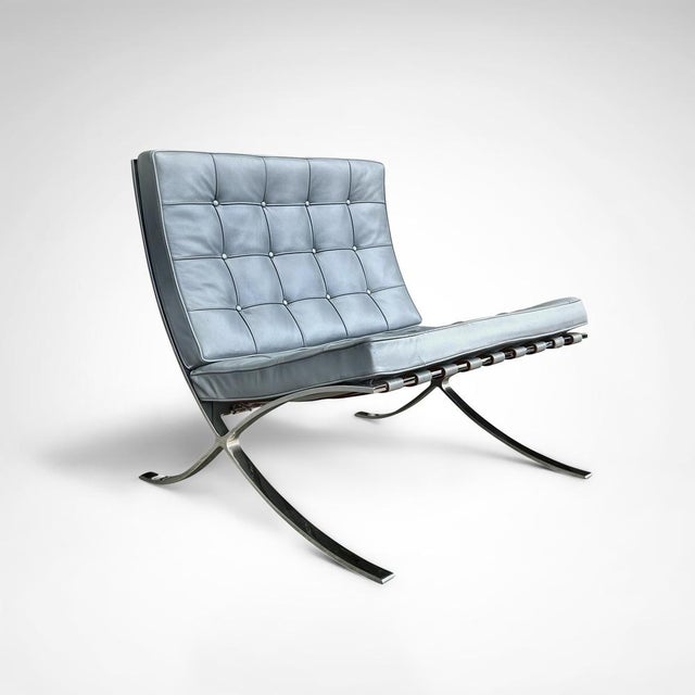 MR90 Barcelona Lounge Chair by Mies van der Rohe for Knoll, 1980s For Sale - Image 11 of 13
